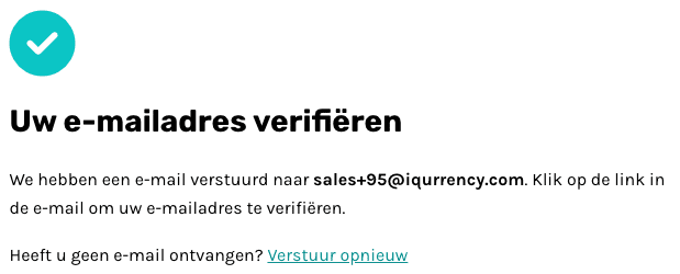 e-mailadres verifieëren